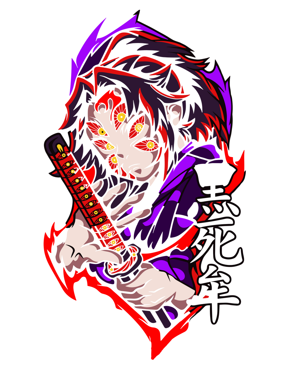 Kokushibo Demon Slayer Upper Moon One Anime Art
