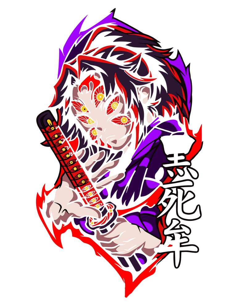 Kokushibo Demon Slayer Upper Moon One Anime Art
