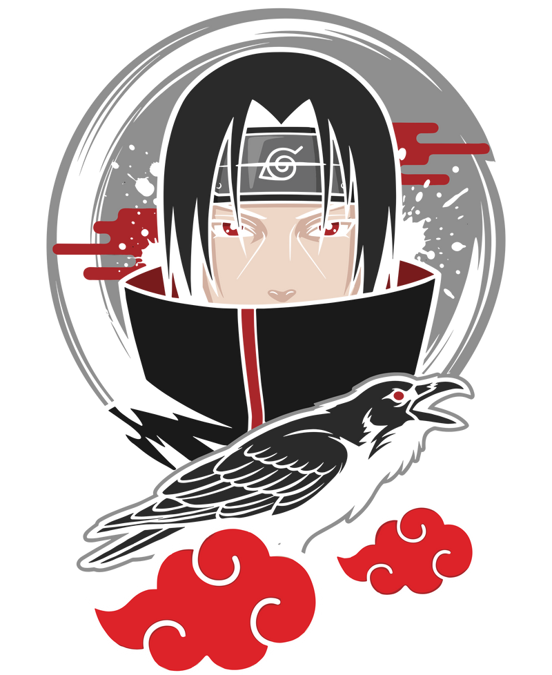 Itachi Uchiha the Crows Akatsuki Genjutsu Graphic