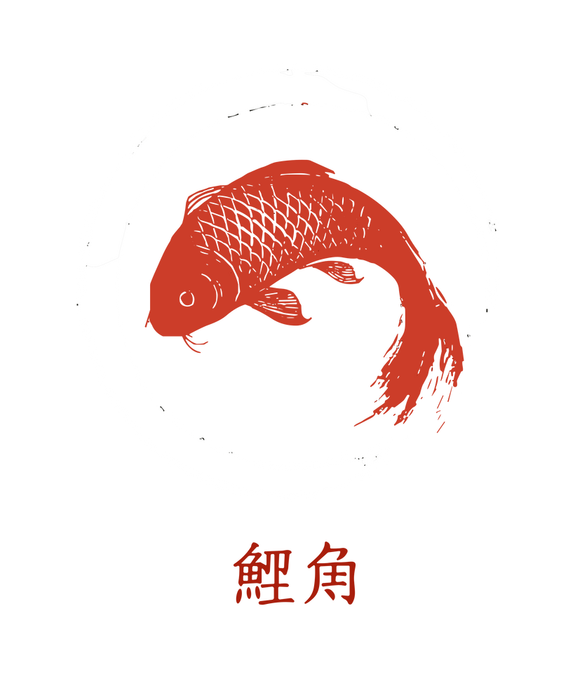 Red Koi in Zen Circle