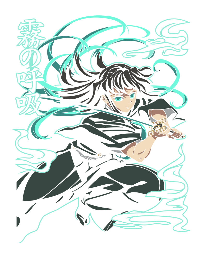 Muichiro Tokito Mist Hashira Slayer Anime Art
