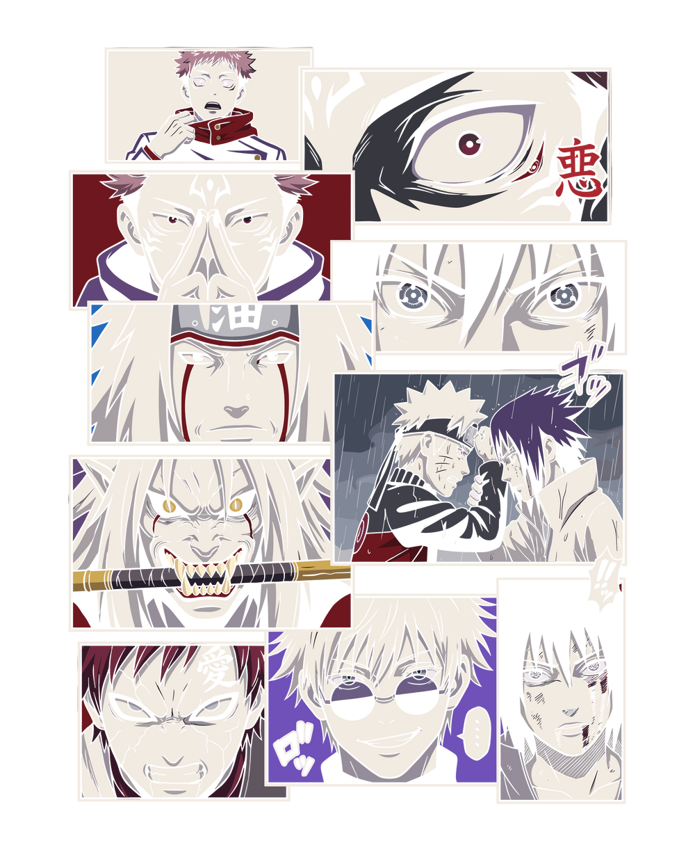 Clash of Eras Legendary Manga Panels