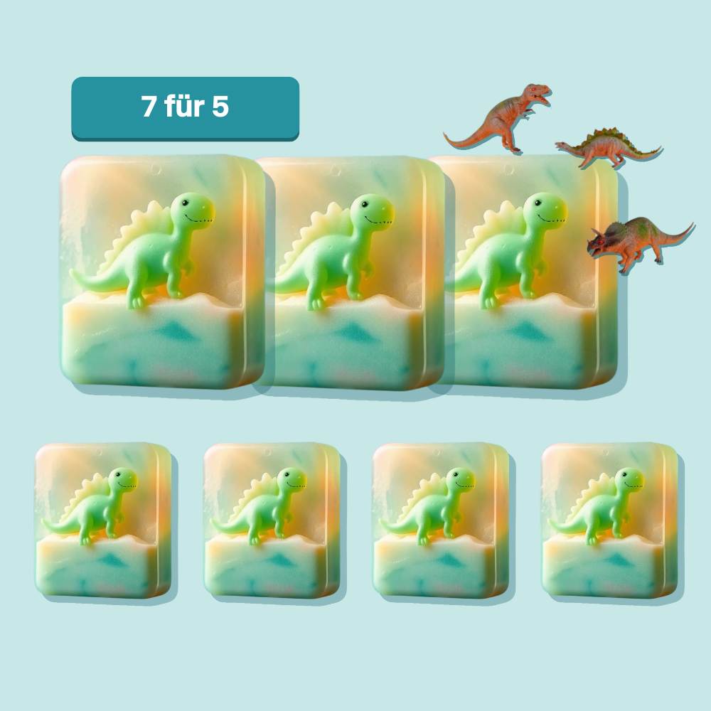 Kinderseife Dino 7 für 5 Bundle - Waschbande
