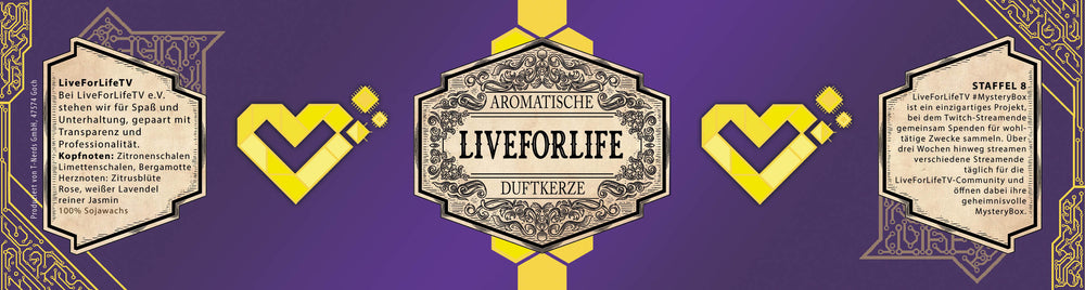 LiveforLifeTV Scented Candle with Surprise Dice