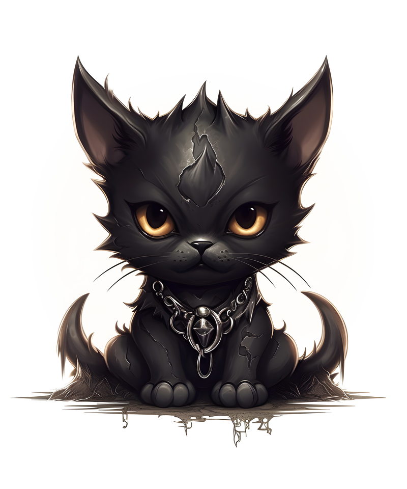 Black Necro Cat
