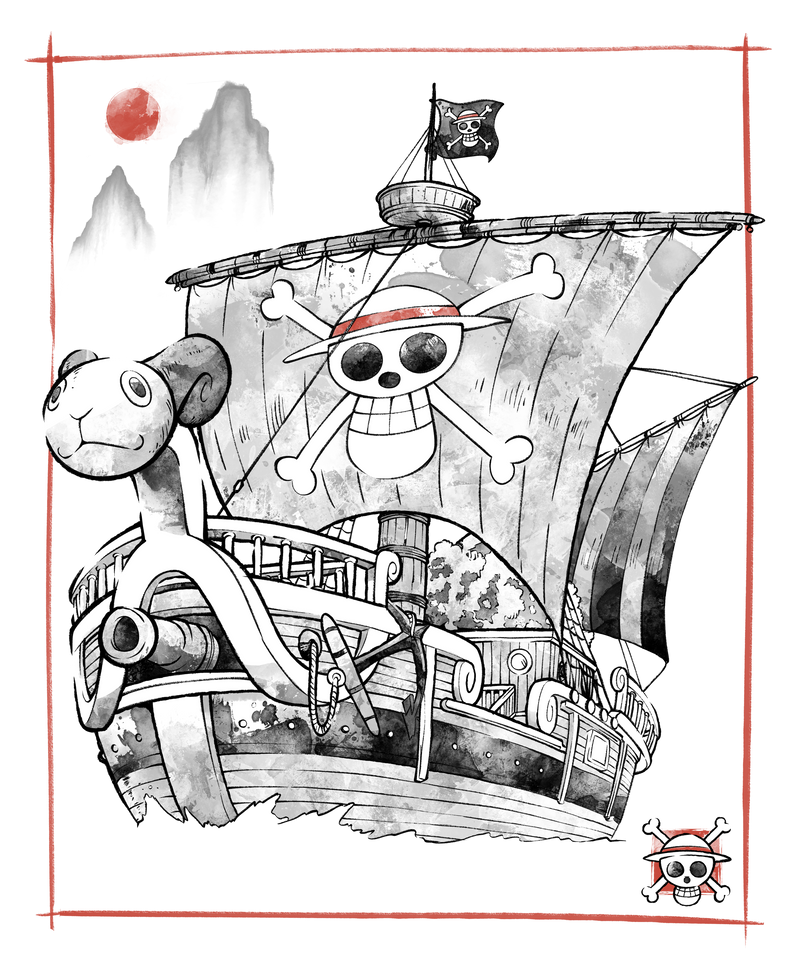 Going Merry Sumi-E