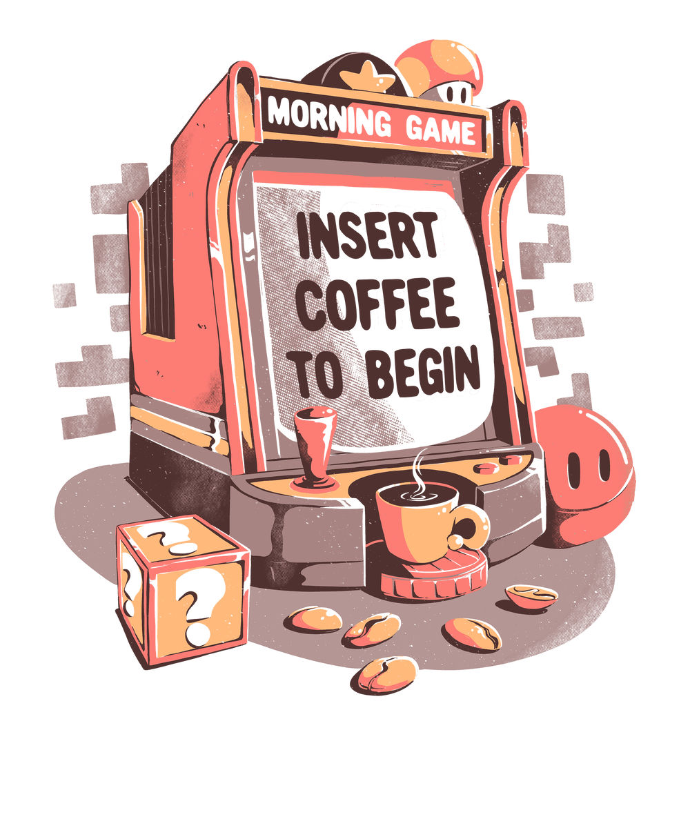 Insert Coffee To Begin Cute Coffee Gamer Gift