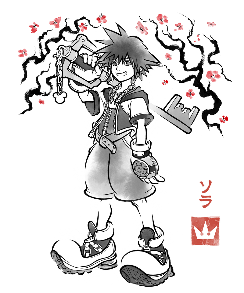 Keyblade Hero Sumi-E