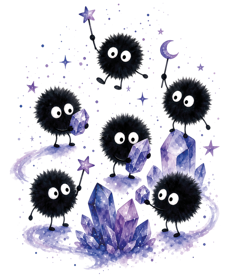 Susuwatari Russmaennchen Russbolde erforschen Magie