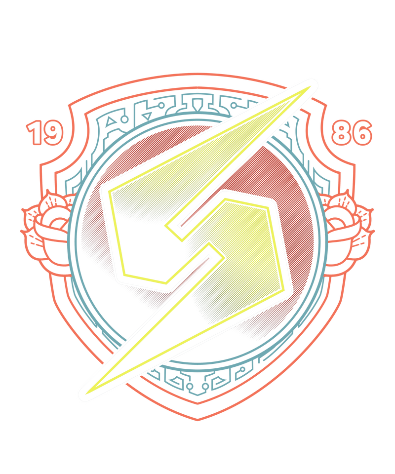 Neon Line-Art Samus Emblem