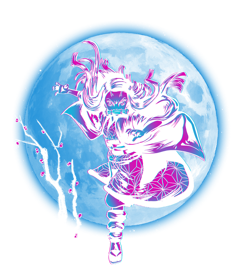 Nezuko under the Moon