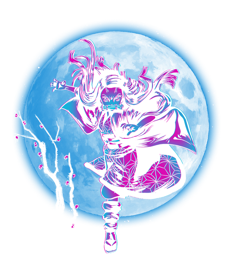 Nezuko under the Moon