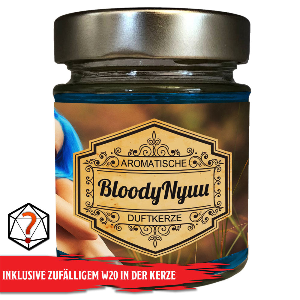 BloodyNyuu Scented Candle with Surprise Dice