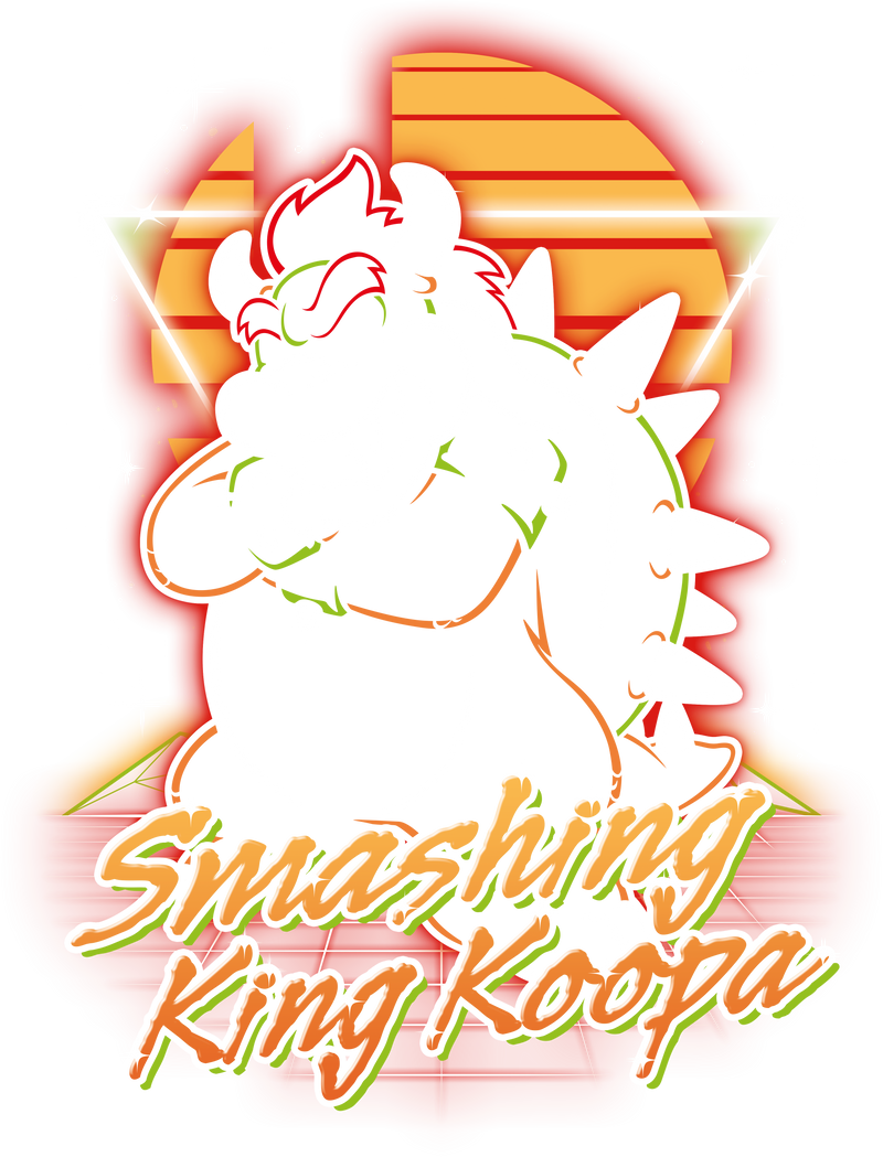 Retro Smashing King Koopa