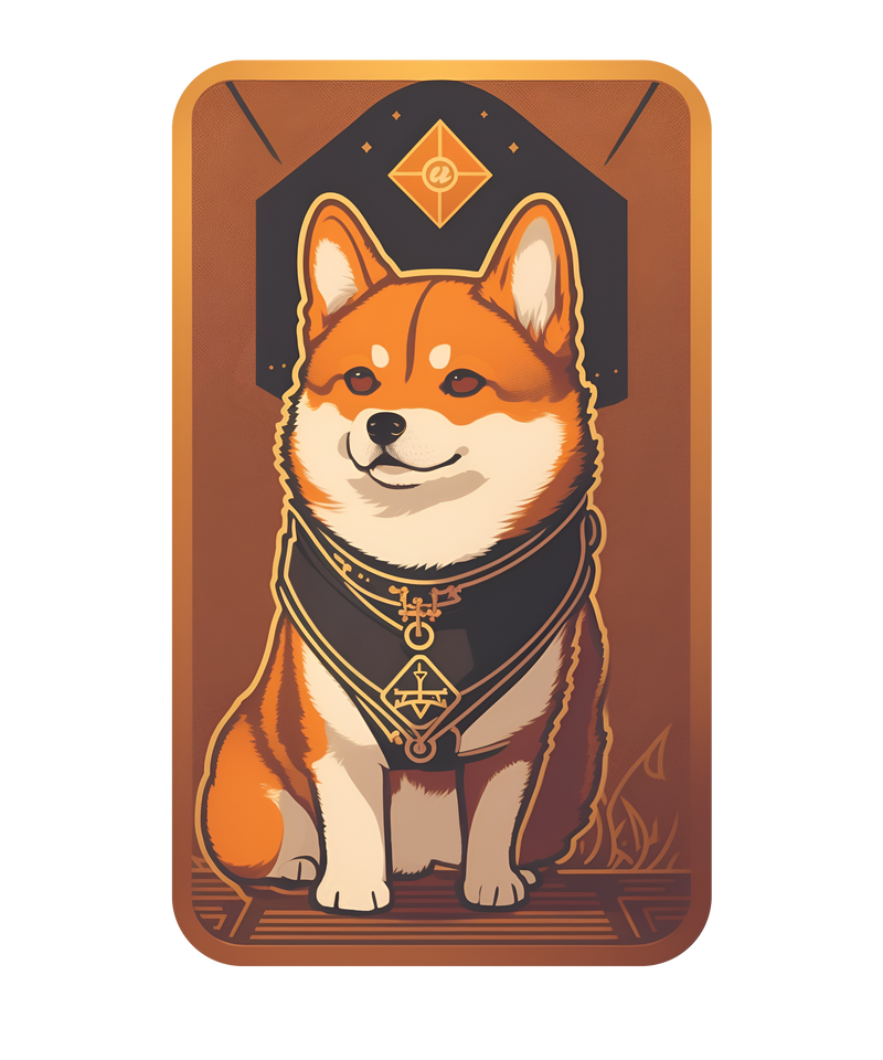 Shiba Inu Tarot Card