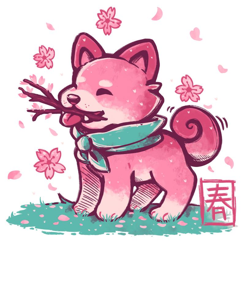 Spring Time Shiba