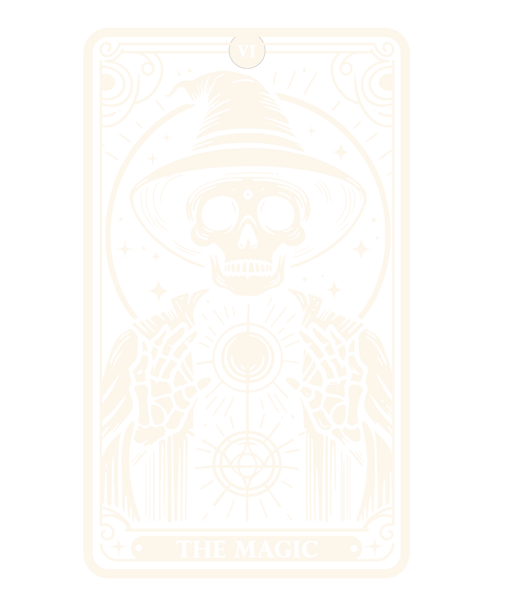 The Magic Tarot Skull