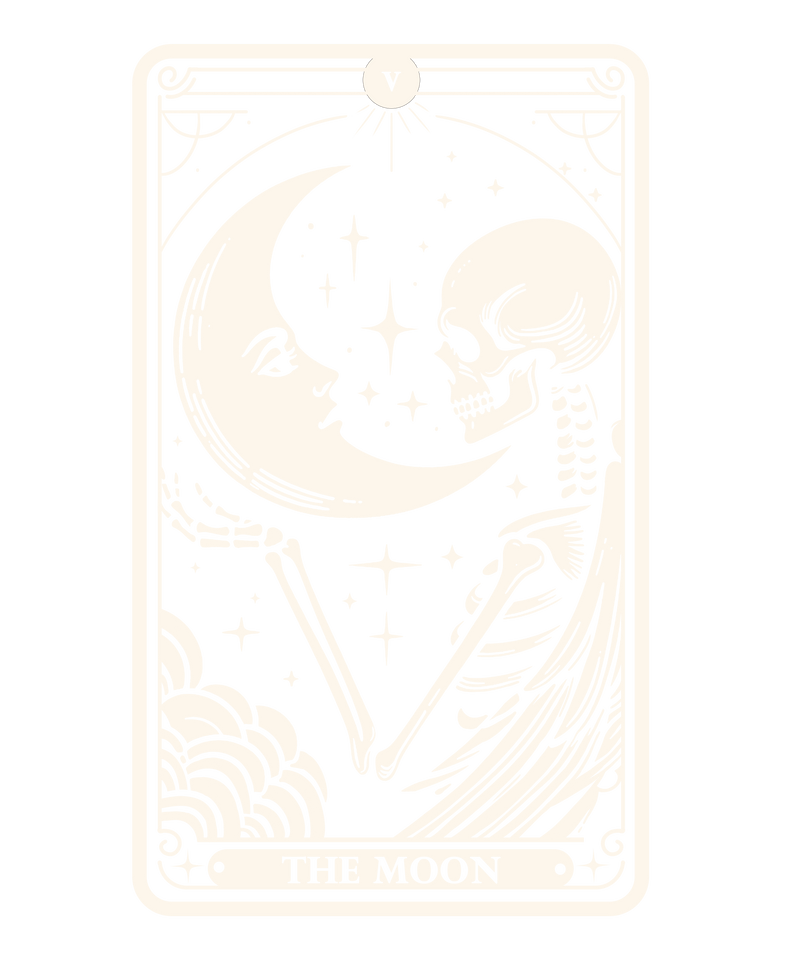 The Moon Tarot Skull