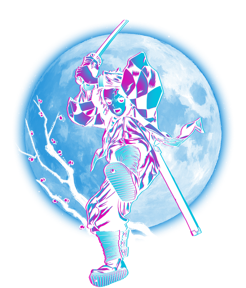 Tanjiro under the Moon