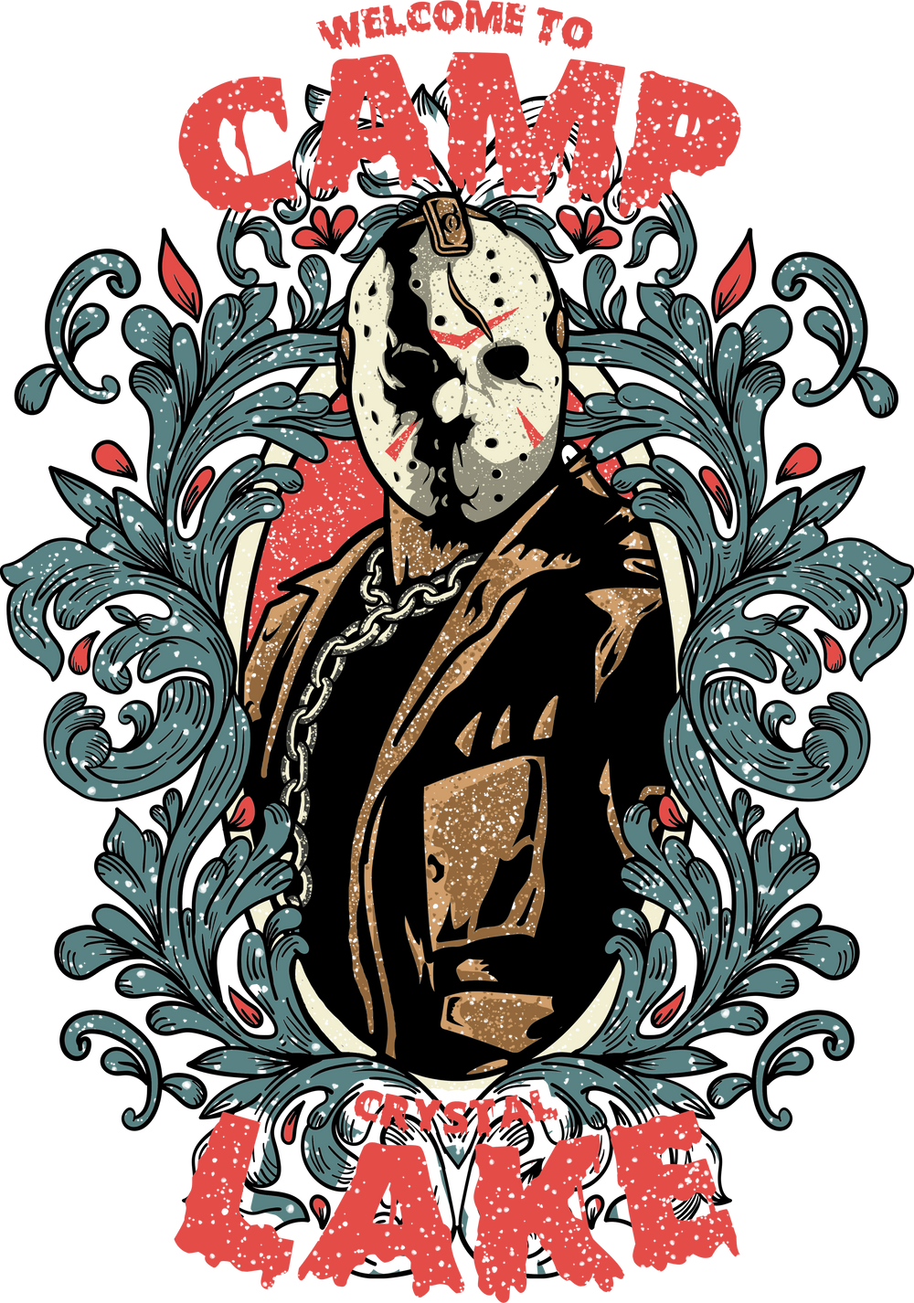 Watercolor Friday the 13th