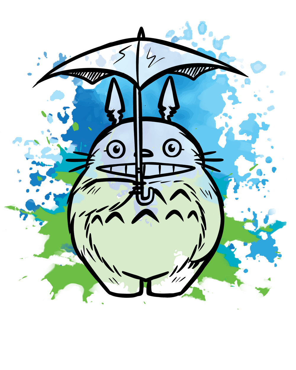 Watercolor Ghibli Totoro