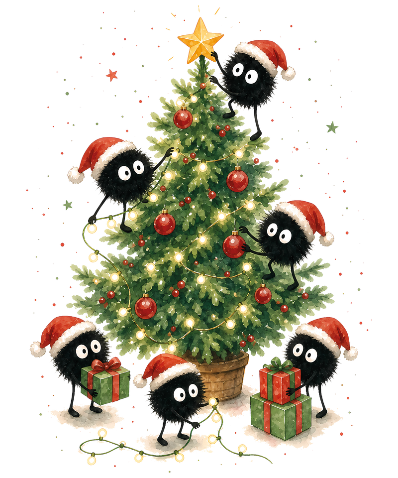 Susuwatari Russmaennchen Russbolde an Weihnachten