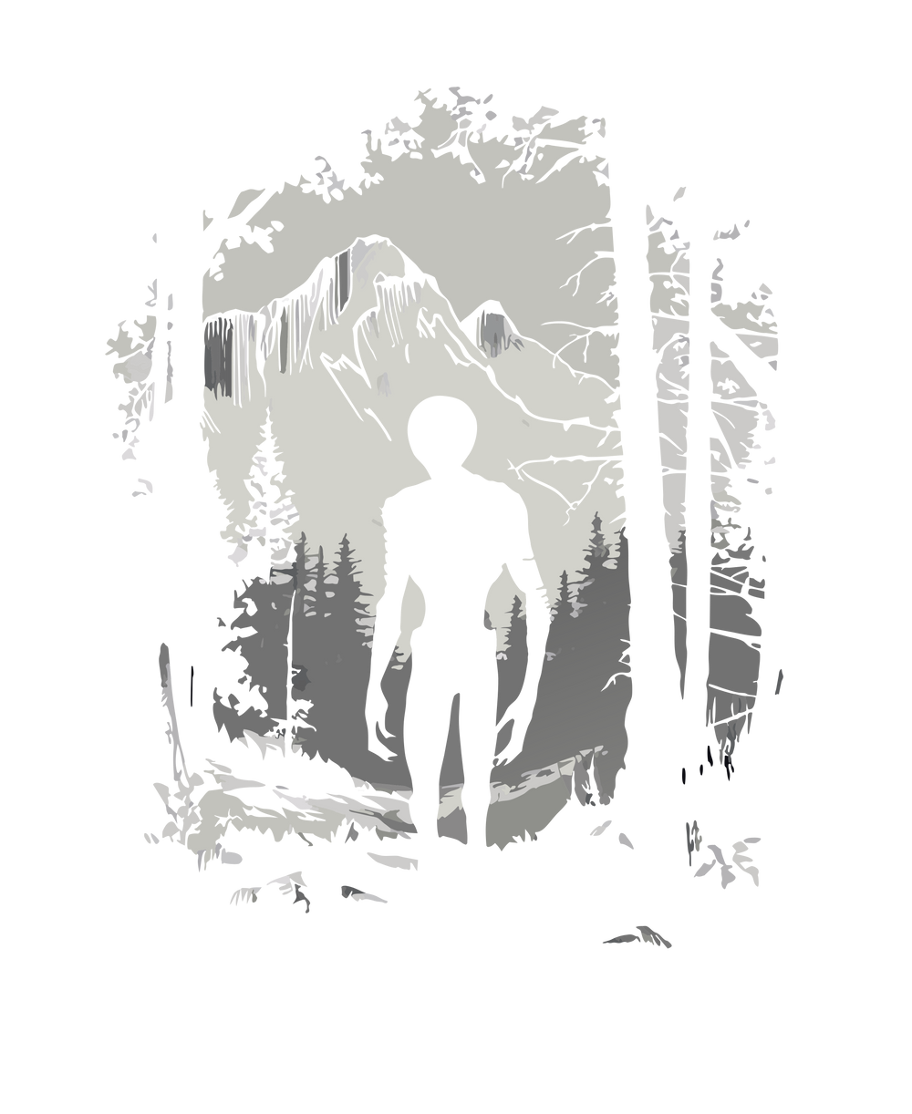 alien in forest