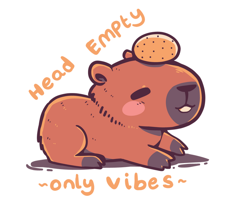 Head Empty Capybara