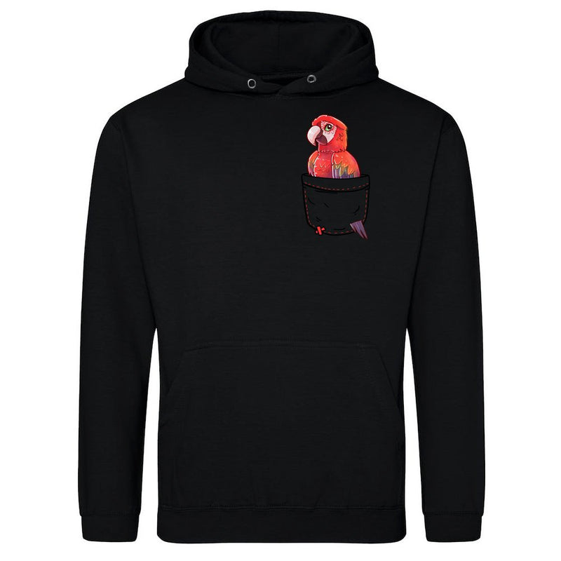 Pocket Red Parrot als T-Shirt