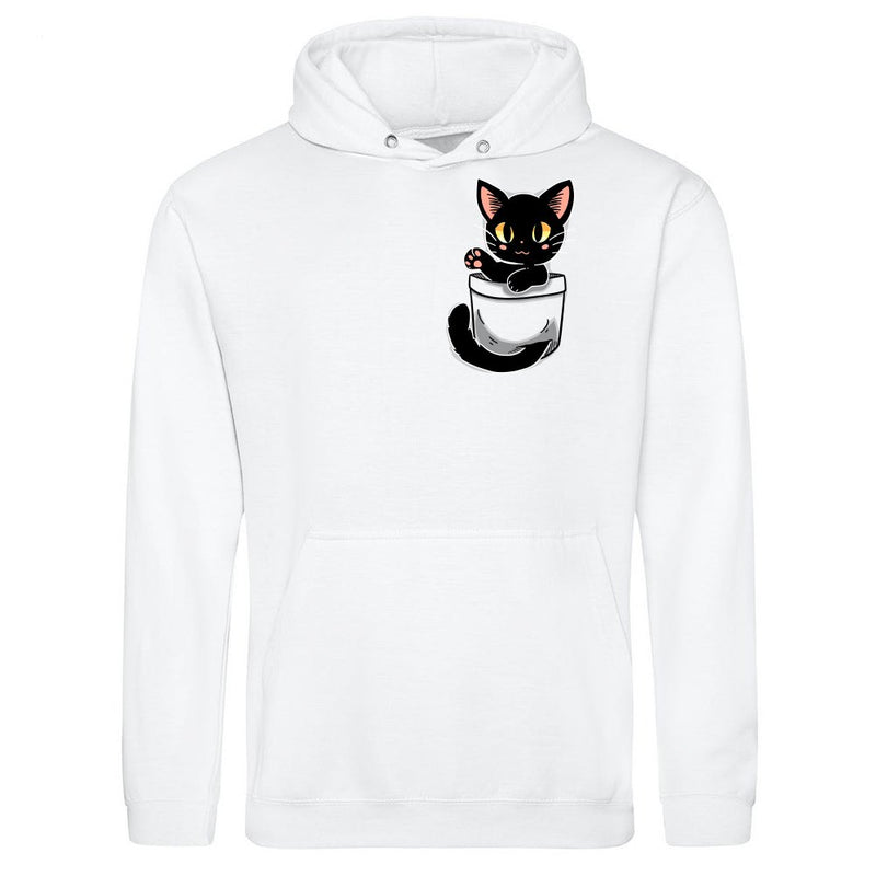 Pocket Cute Black Cat als T-Shirt