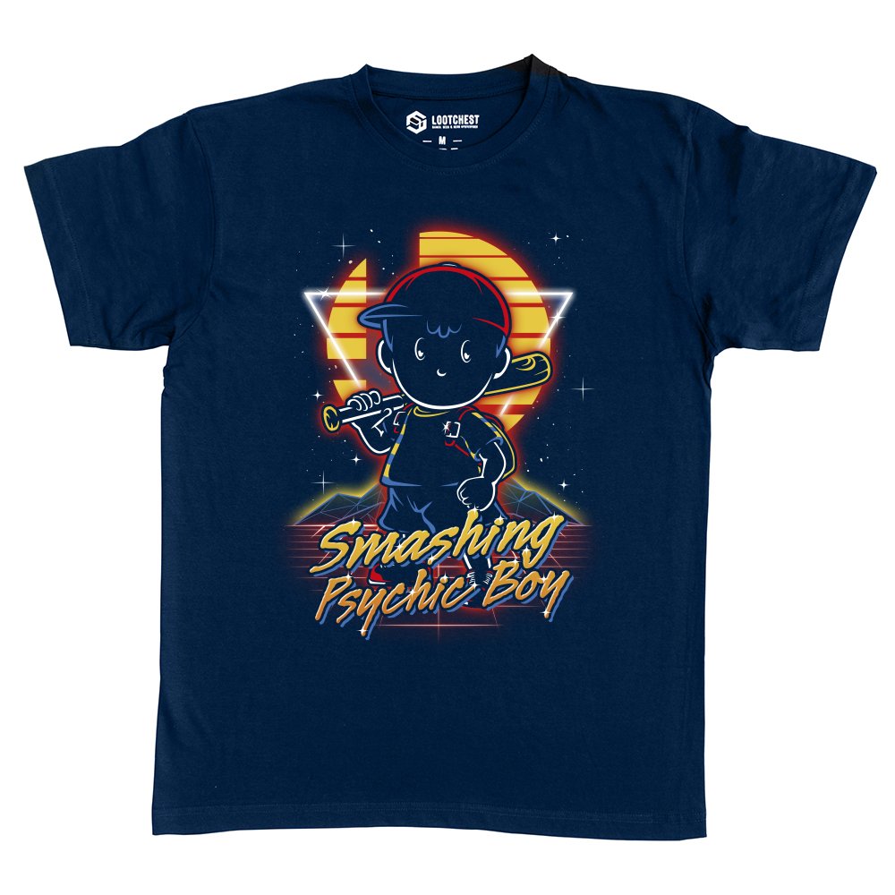 Retro Smashing Psychic Boy