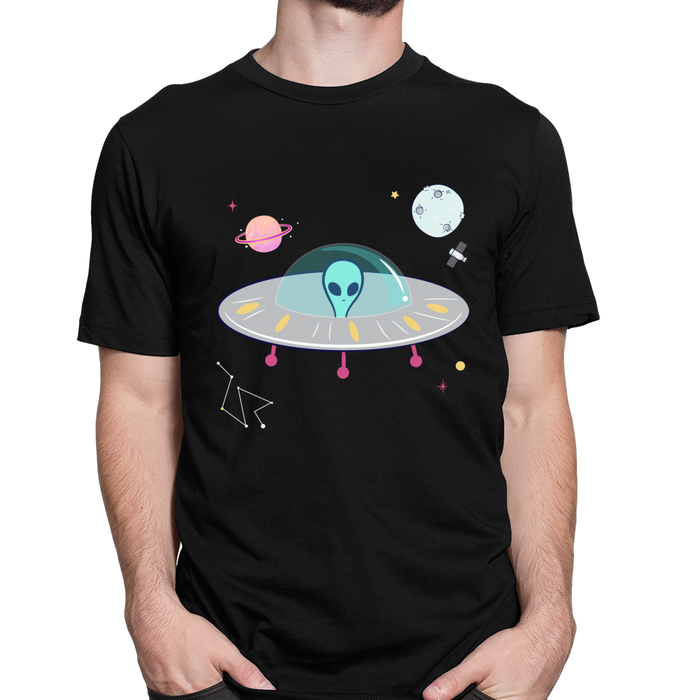 Alien UFO im Weltraum