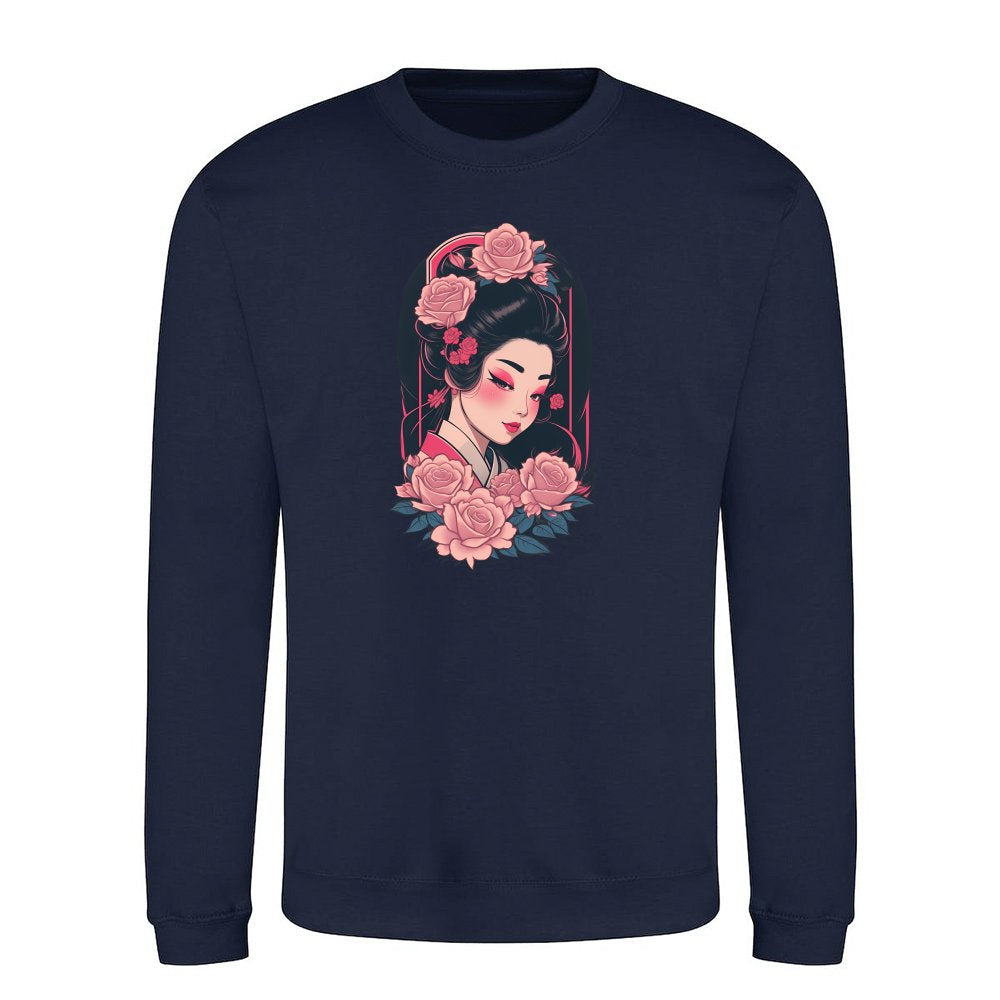 Geisha with Flowers