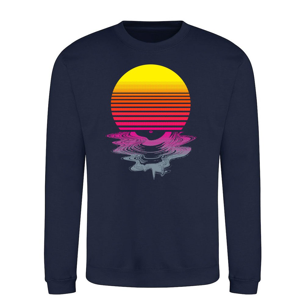 Retro Sun Record Melting