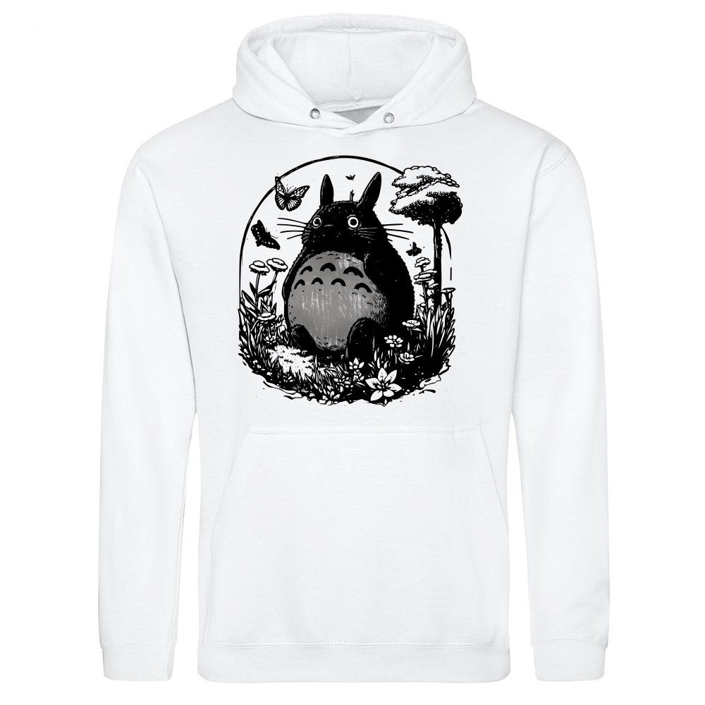 totoro black and white
