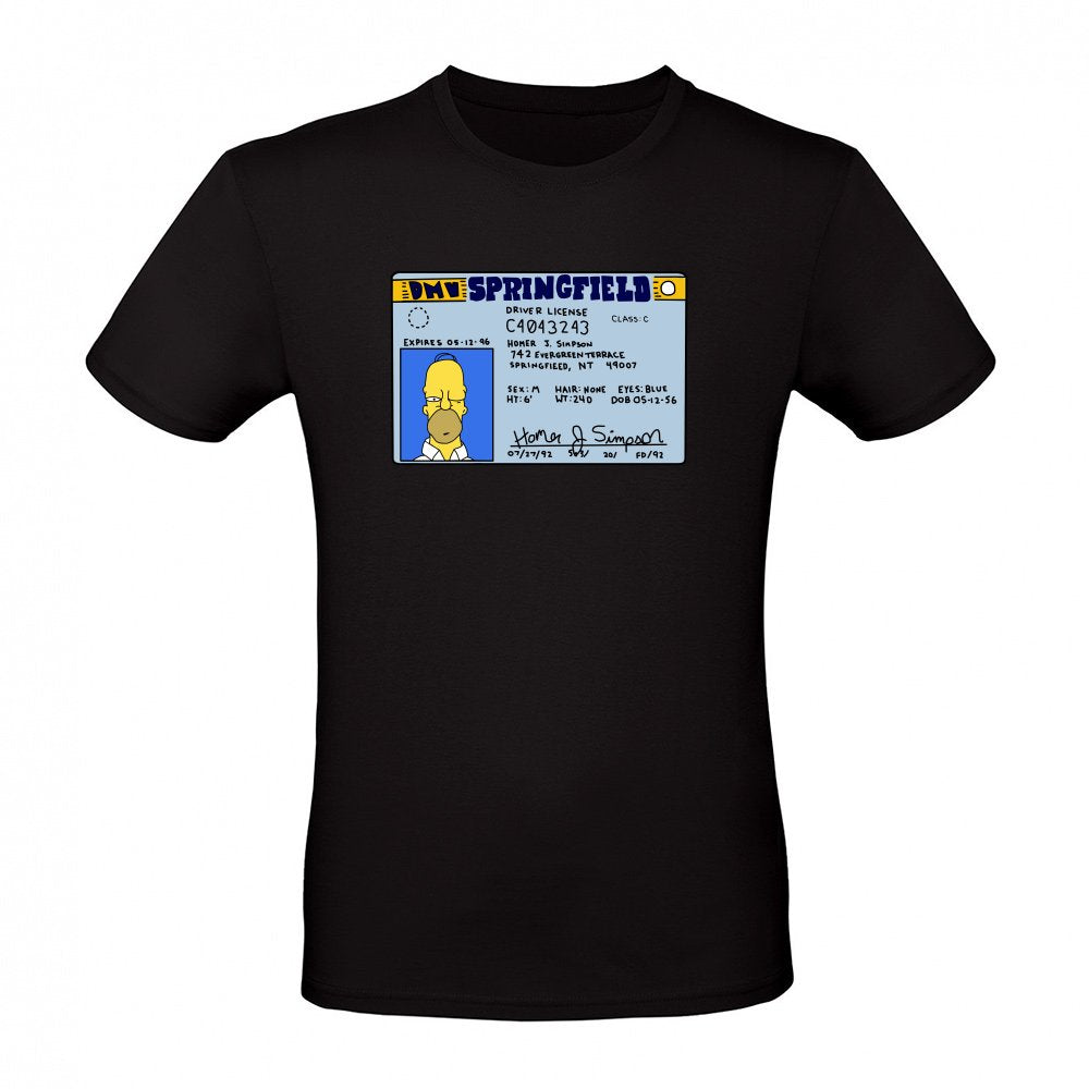 Homer Simpson Springfield DMV Driver's License Art