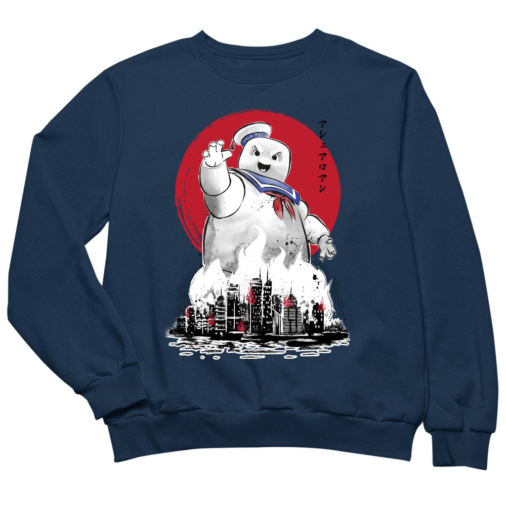Sumi-e style Marshmallow Man
