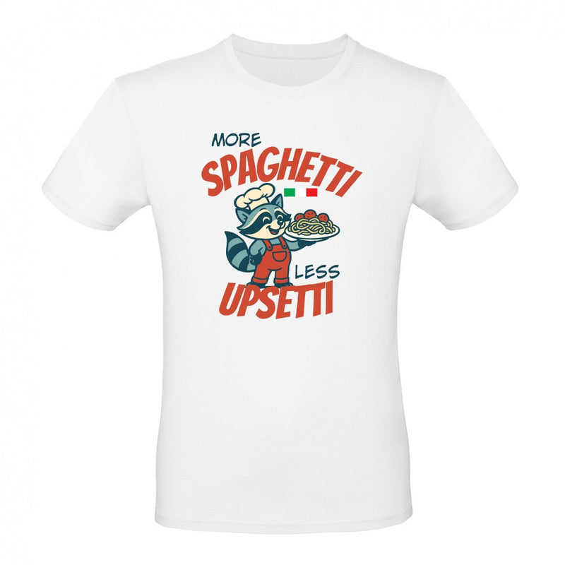 More spaghetti less upsetti als T-Shirt