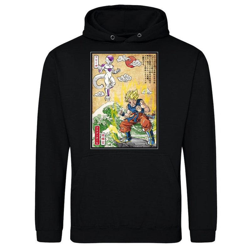 Battle on planet Namek woodblock