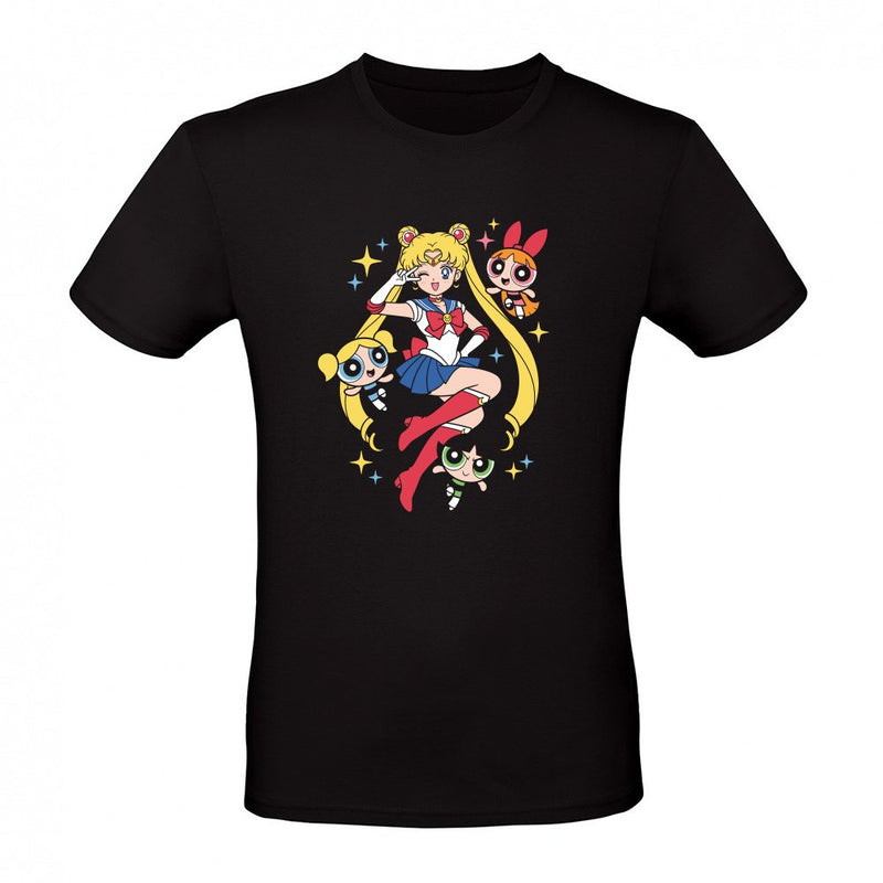 Magical Girl Power 90s Anime Cartoon Mashup Graphic als T-Shirt