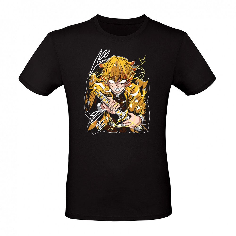 Zenitsu Agatsuma Thunder Breathing First Form: Thunderclap and Flash Demon Slayer Art