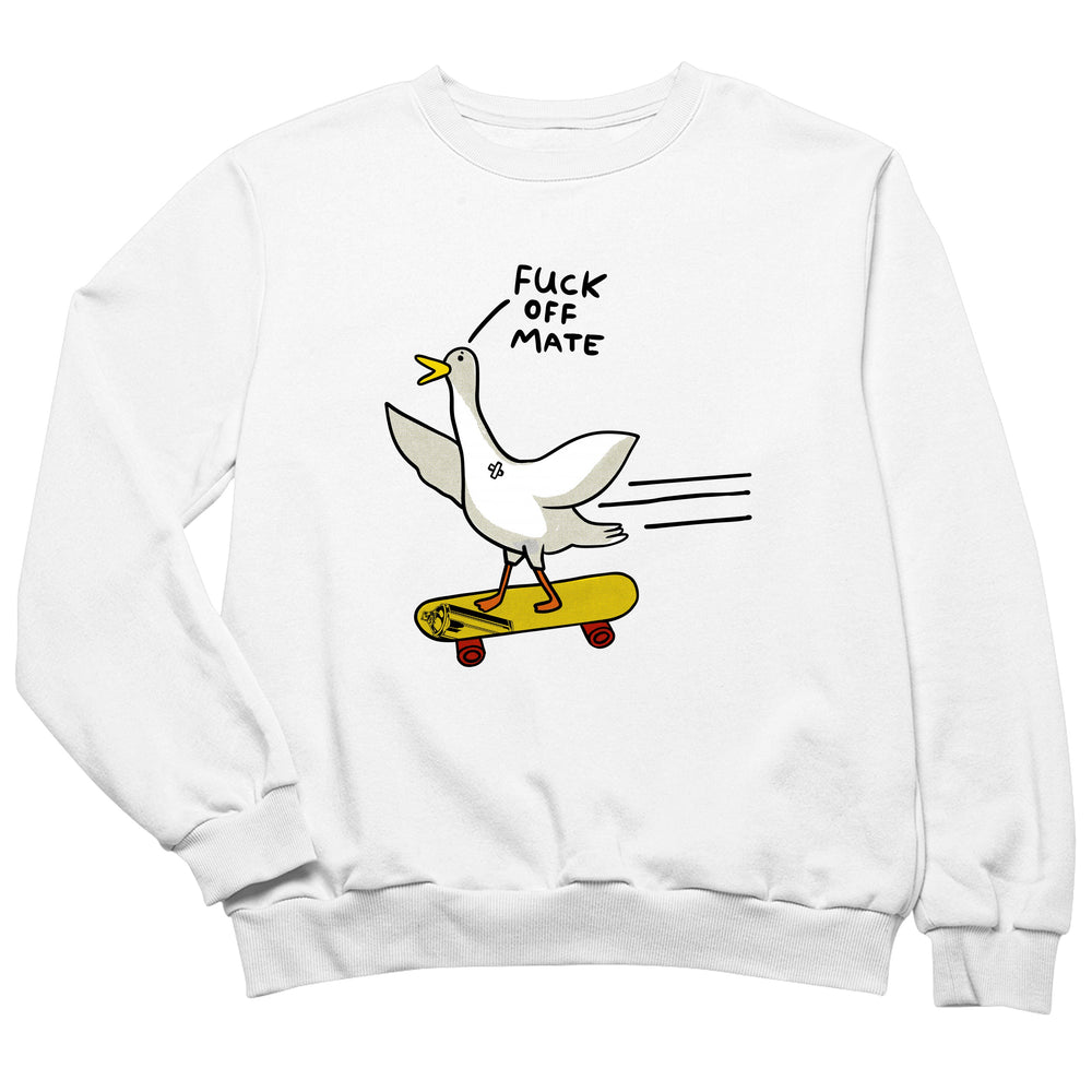 Ente mit Skateboard