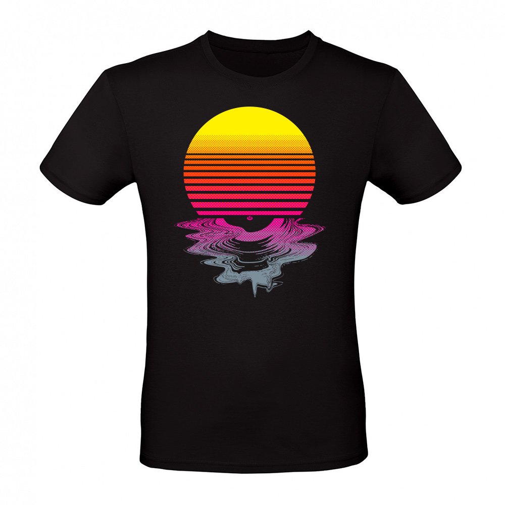 Retro Sun Record Melting