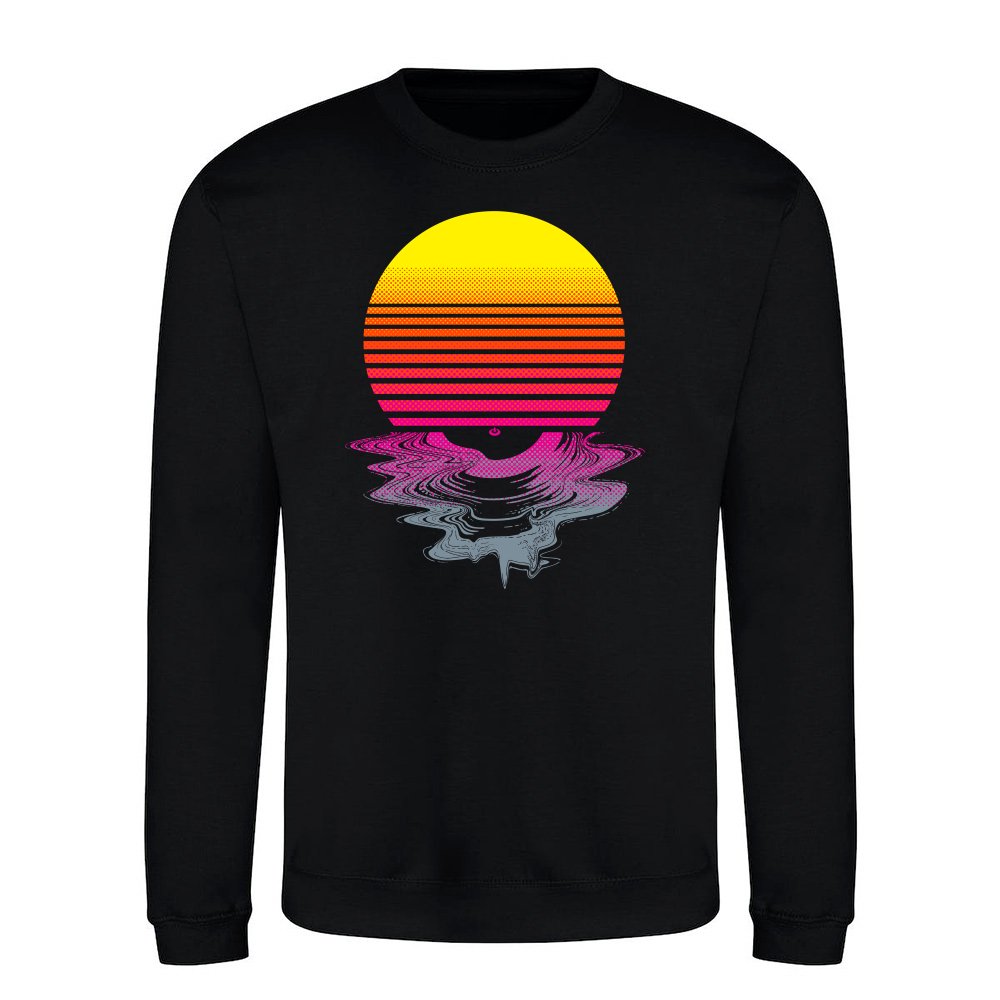 Retro Sun Record Melting