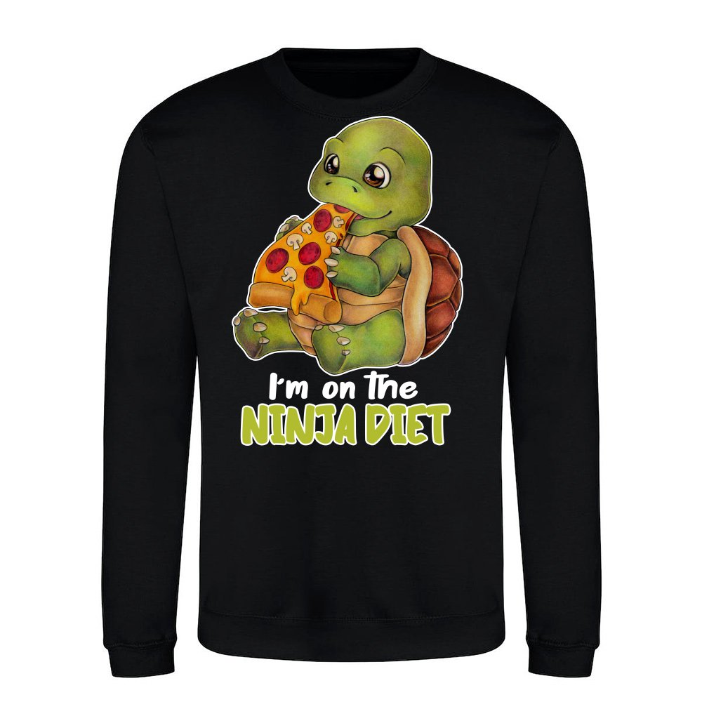 I'm on a Ninja Diet Funny Turtle Pizza Turtle