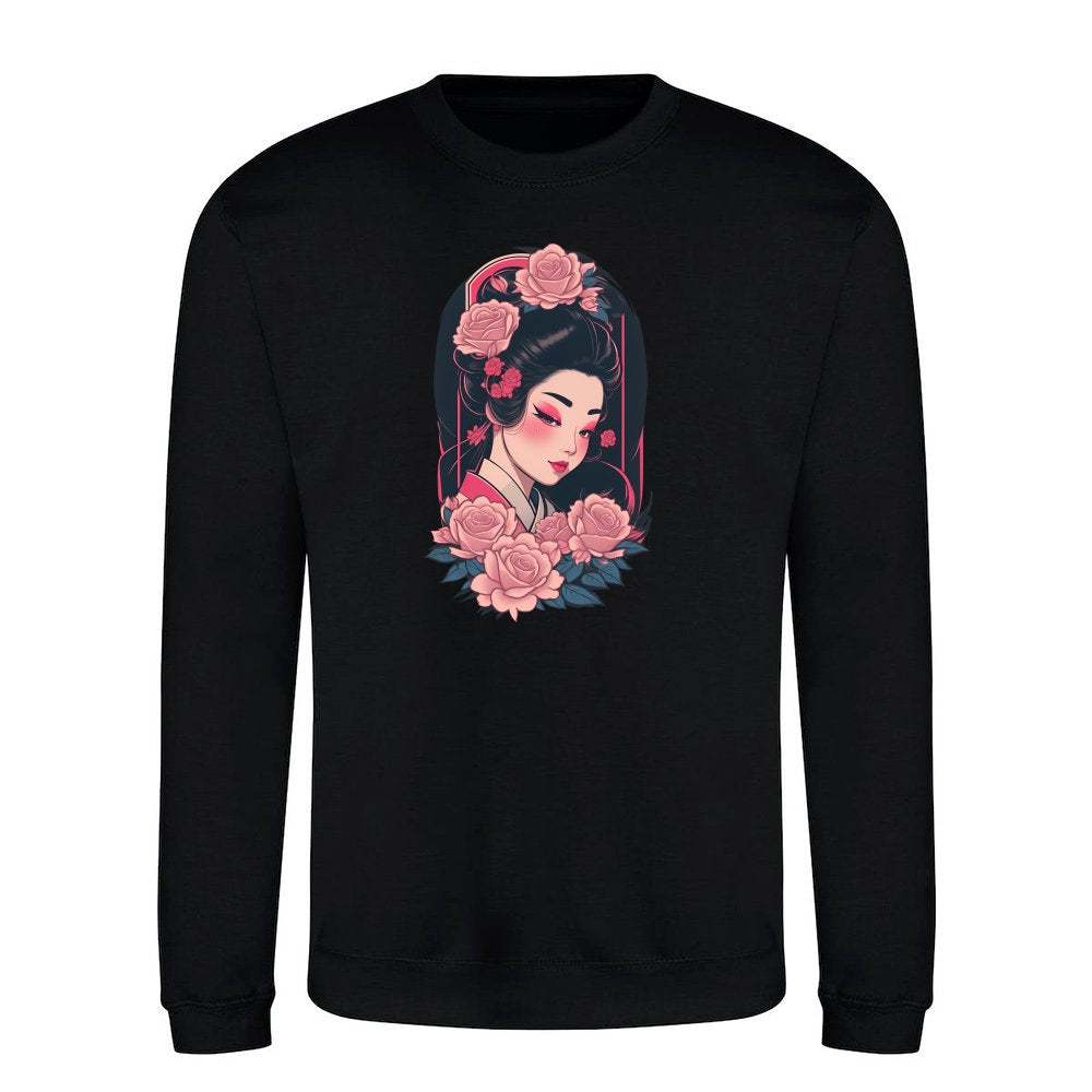 Geisha with Flowers