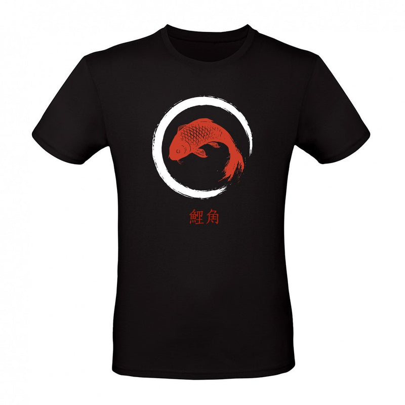 Red Koi in Zen Circle als T-Shirt