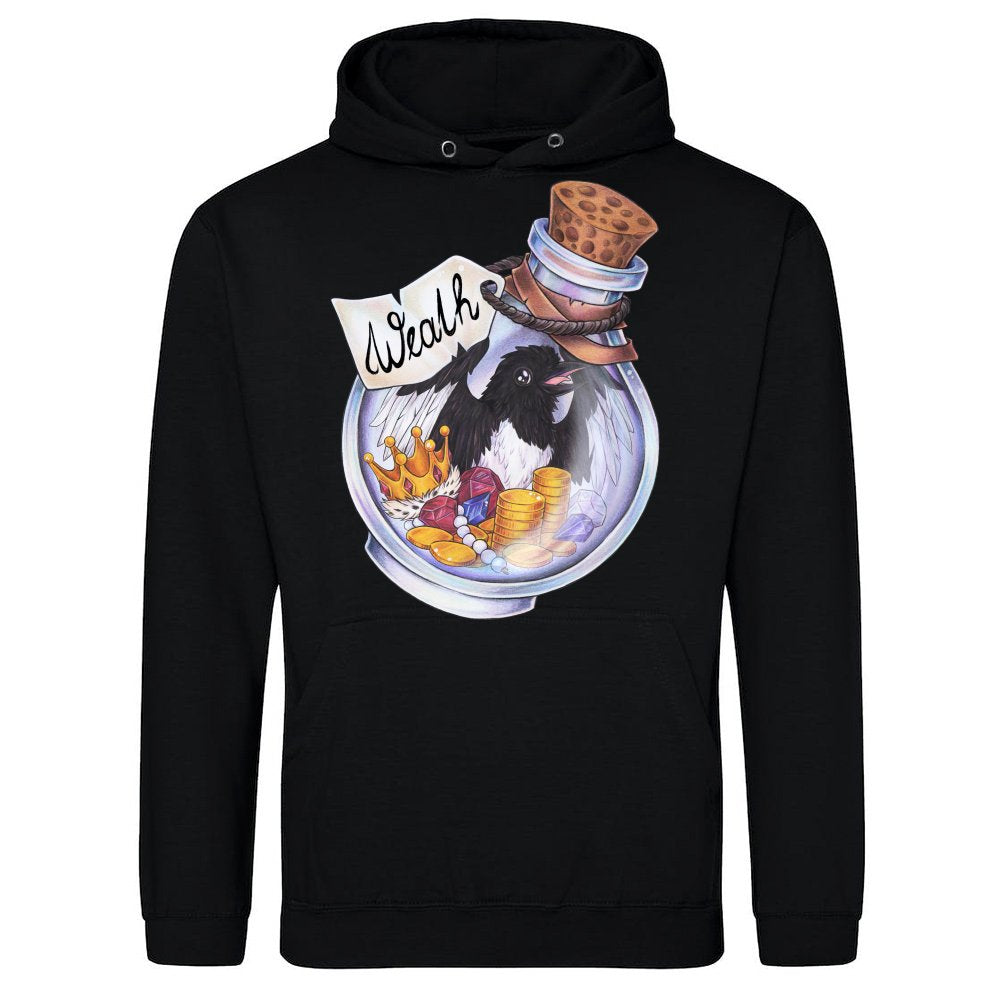 Potion magpie bird coins money treasure wealth
