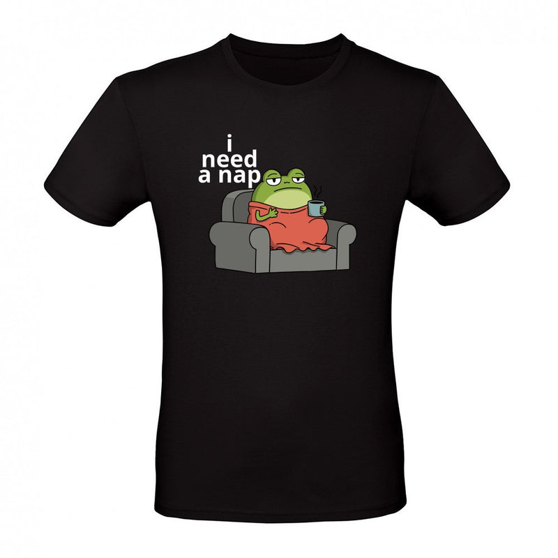 Grumpy Frog Needs a Nap als T-Shirt