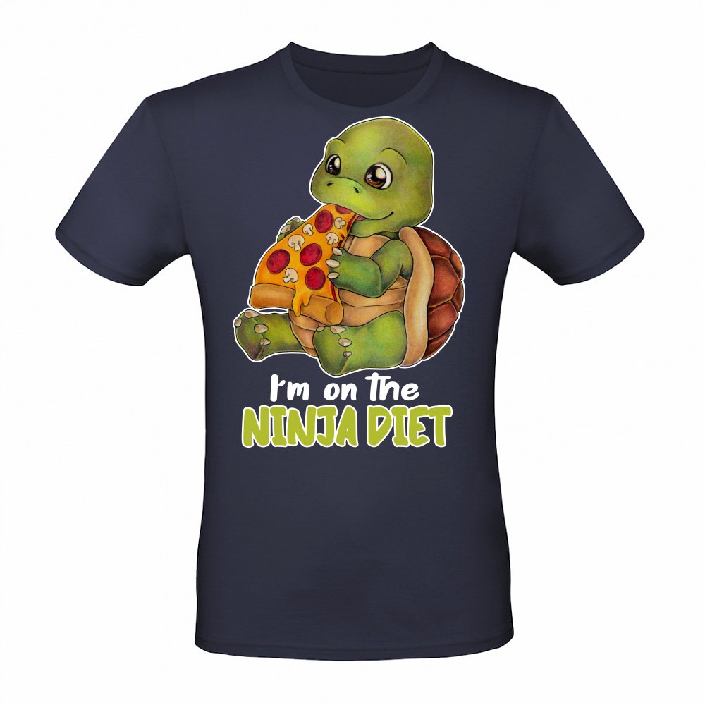 I'm on a Ninja Diet Funny Turtle Pizza Turtle